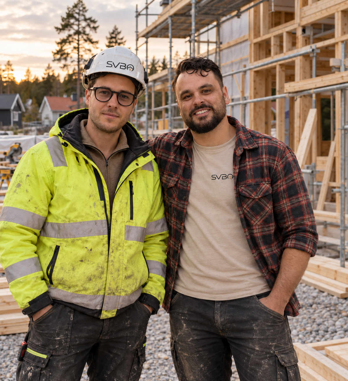 Viktor Brännmark och Sebastian Ögrev, grundare av SVBO
